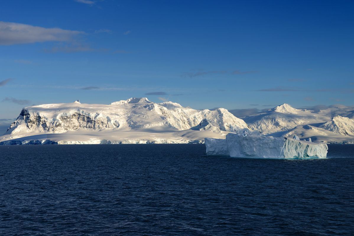 07B Glacier Clad Mount Bulcke On Brabant Island And Iceberg Close Up Near Cuverville Island From Quark Expeditions Antarctica Cruise Ship